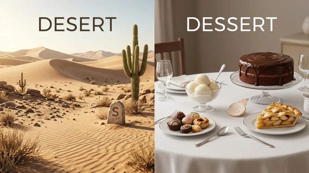 desert or dessert