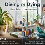 dieing or dying