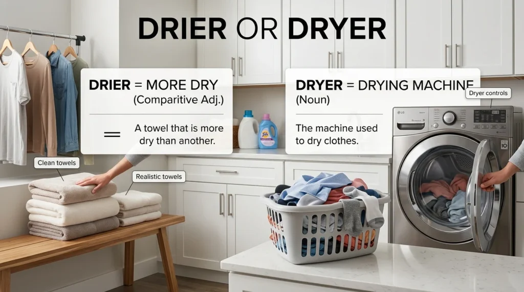 drier or dryer