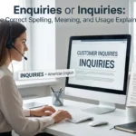 enquiries or inquiries
