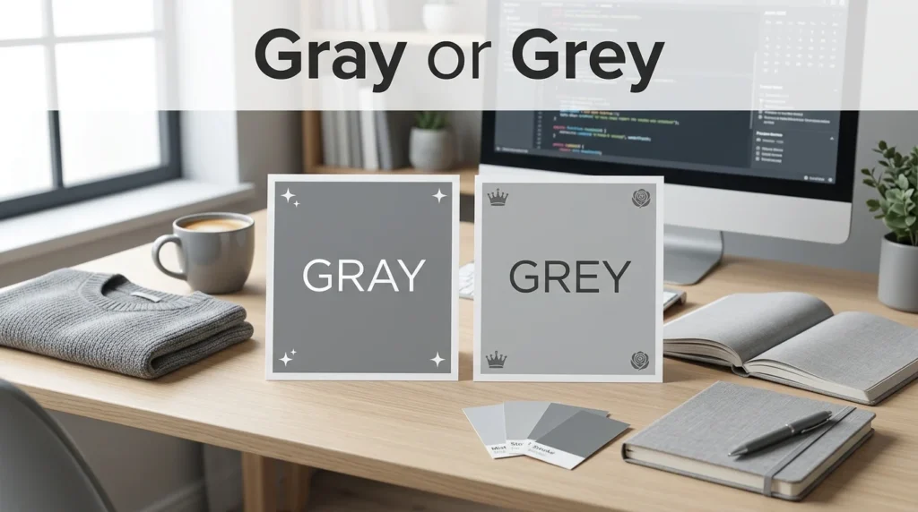 gray or grey