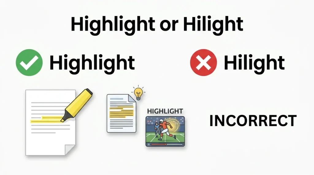 highlight or hilight