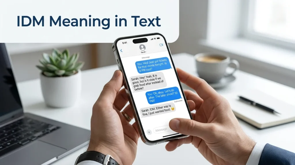 idm meaning in text