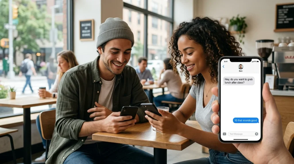 ig meaning in text