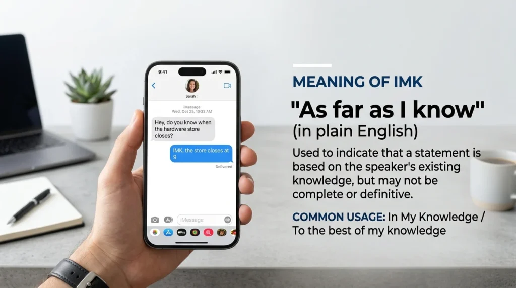 imk meaning in text