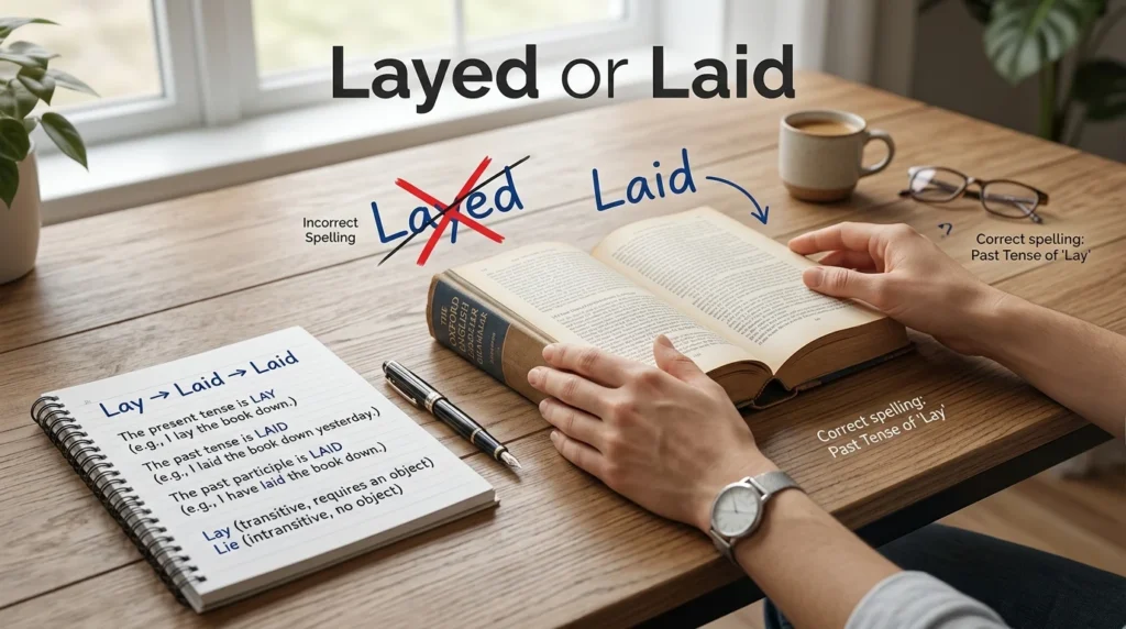 layed or laid