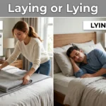 laying or lying