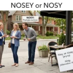 nosey or nosy
