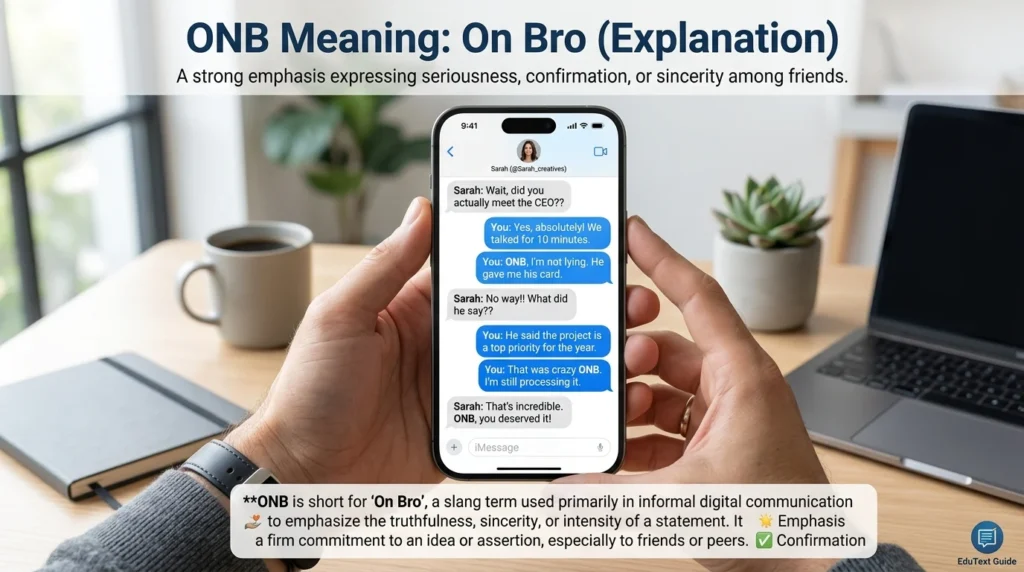 onb meaning in text