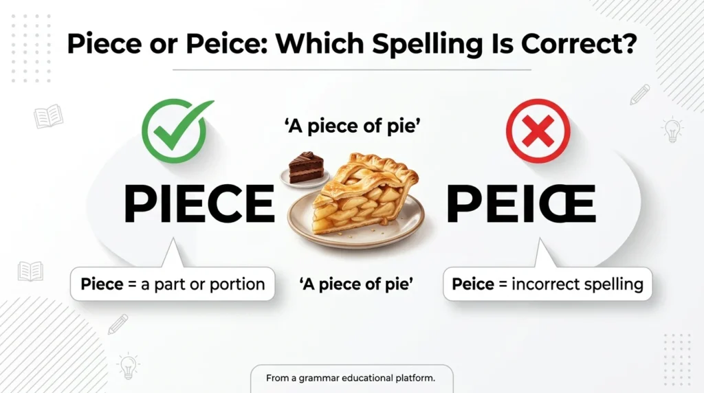 piece or peice