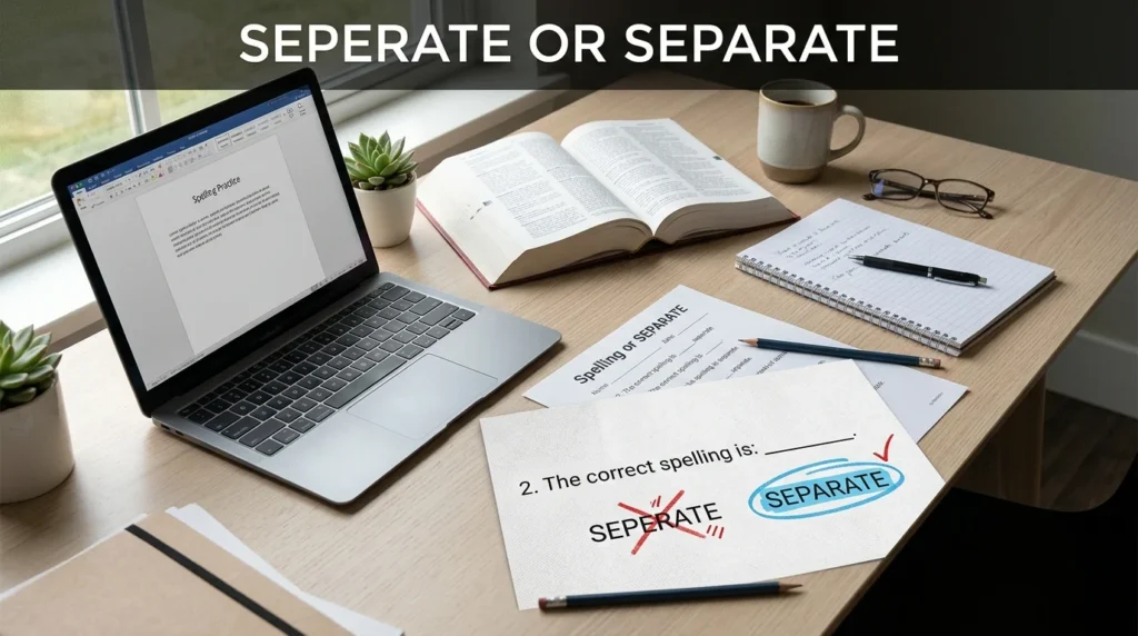 seperate or separate