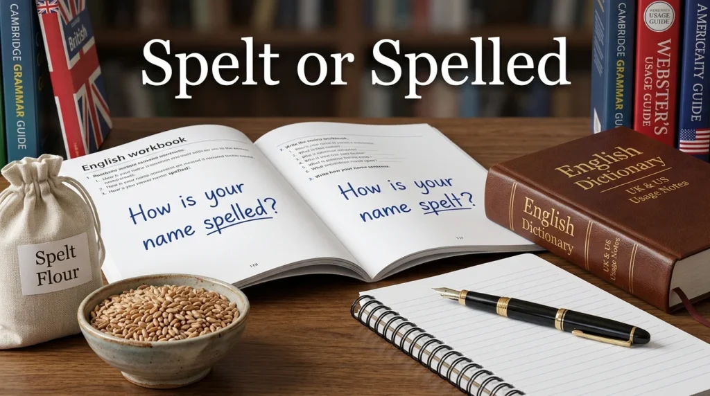 spelt or spelled