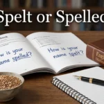 spelt or spelled