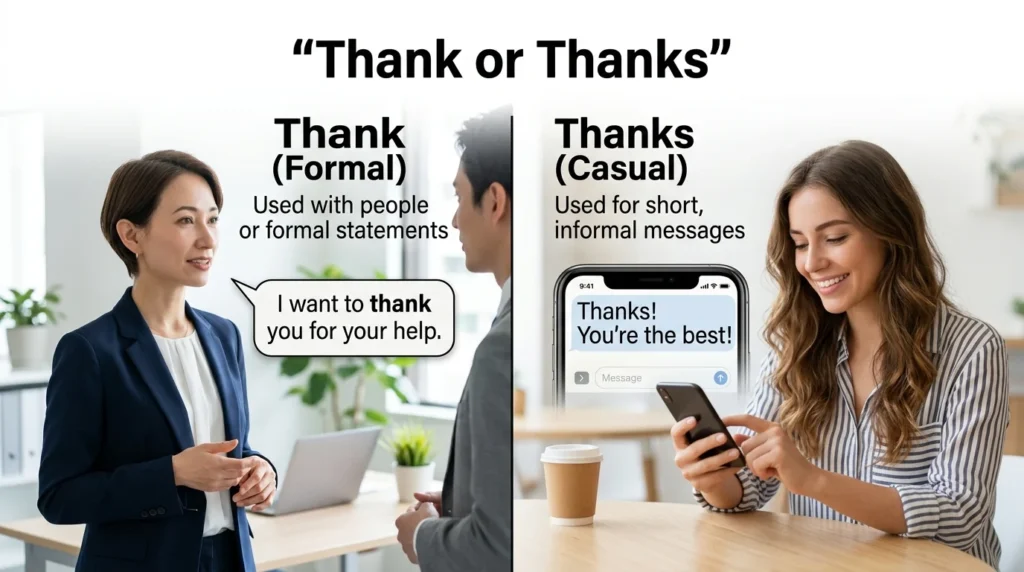 thank or thanks