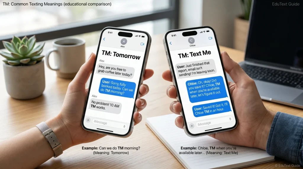 tm meaning in text