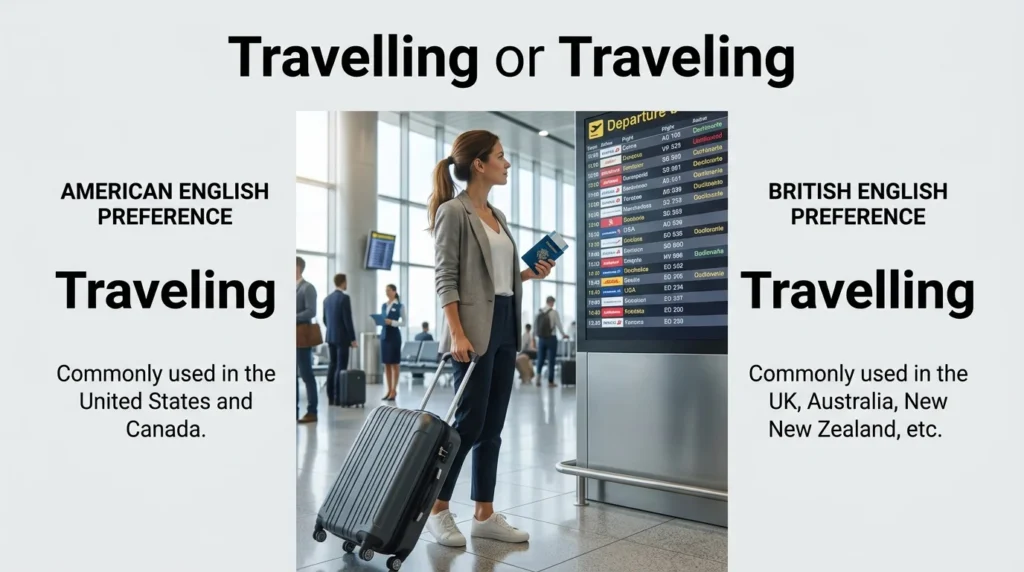 travelling or traveling