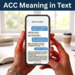acc meaning in text