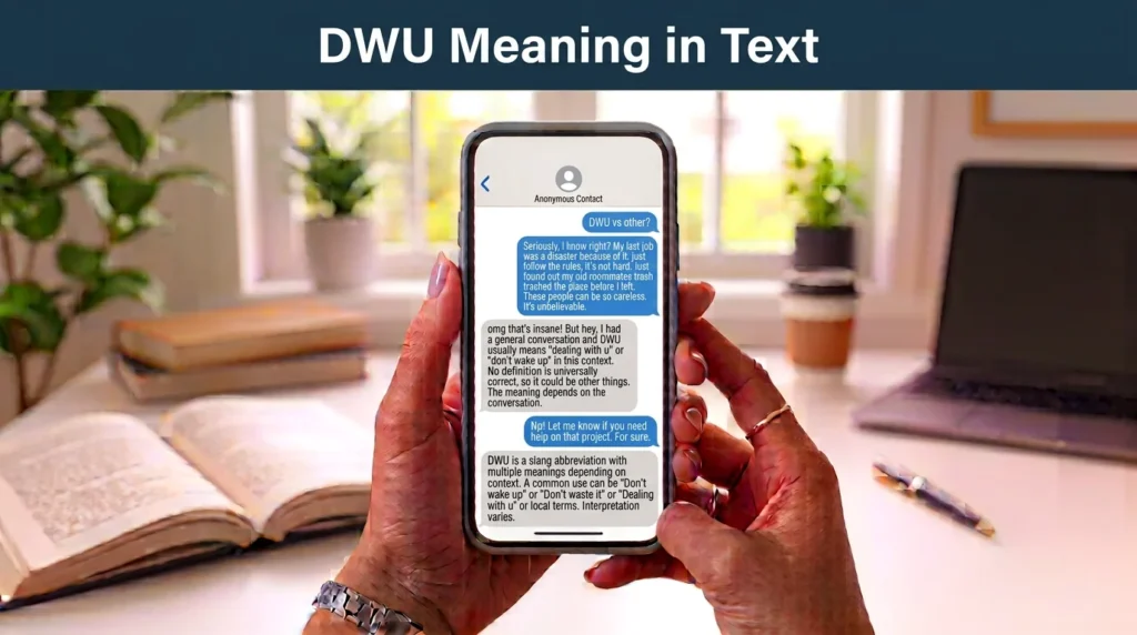 dwu meaning in text