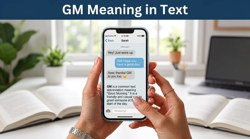 gm meaning in text