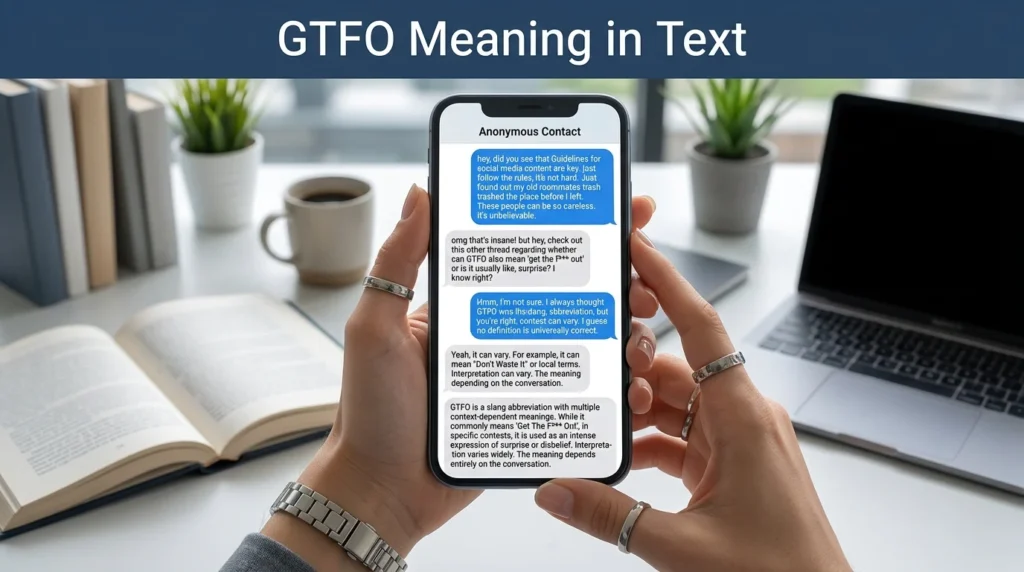 gtfo meaning in text