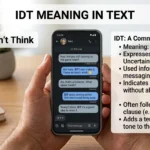 idt meaning in text