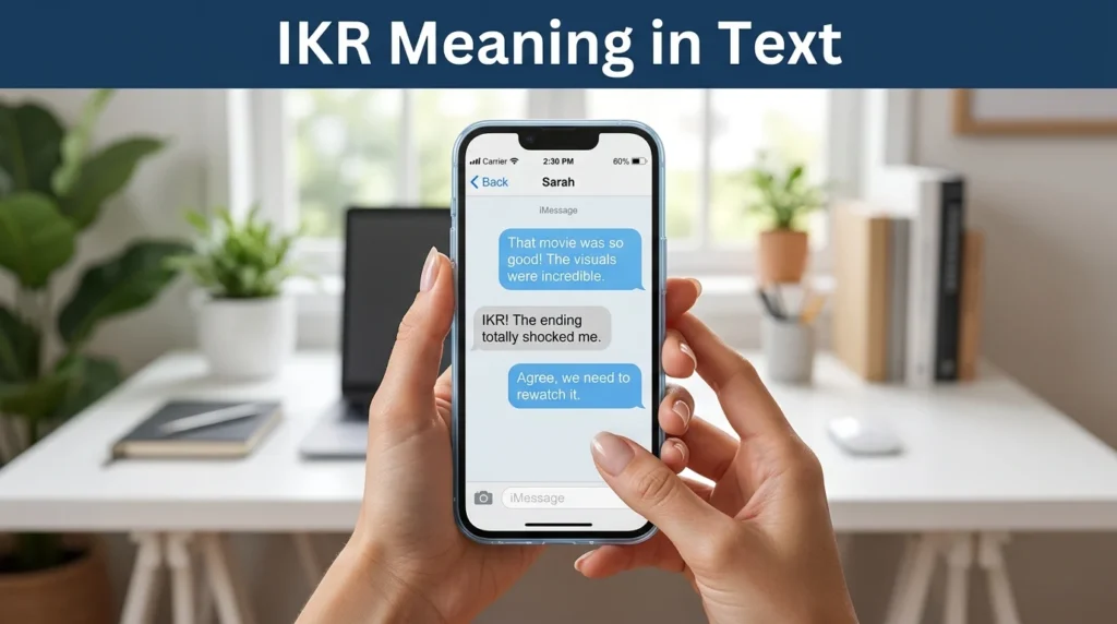 ikr meaning in text