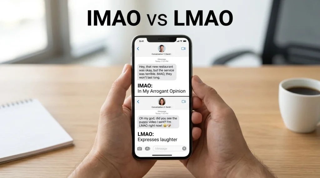 imao meaning in text
