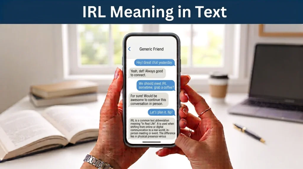 irl meaning in text
