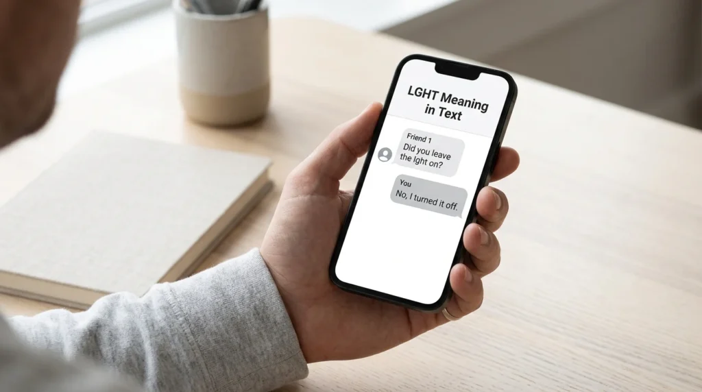 lght meaning in text