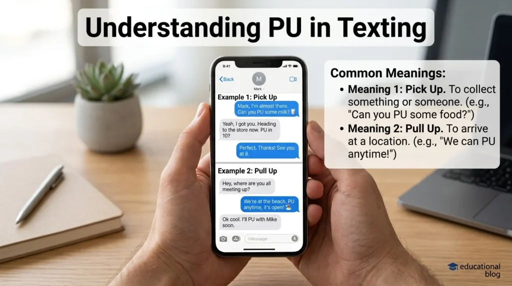 pu meaning in text