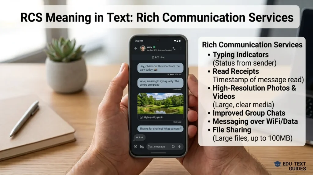 rcs meaning in text
