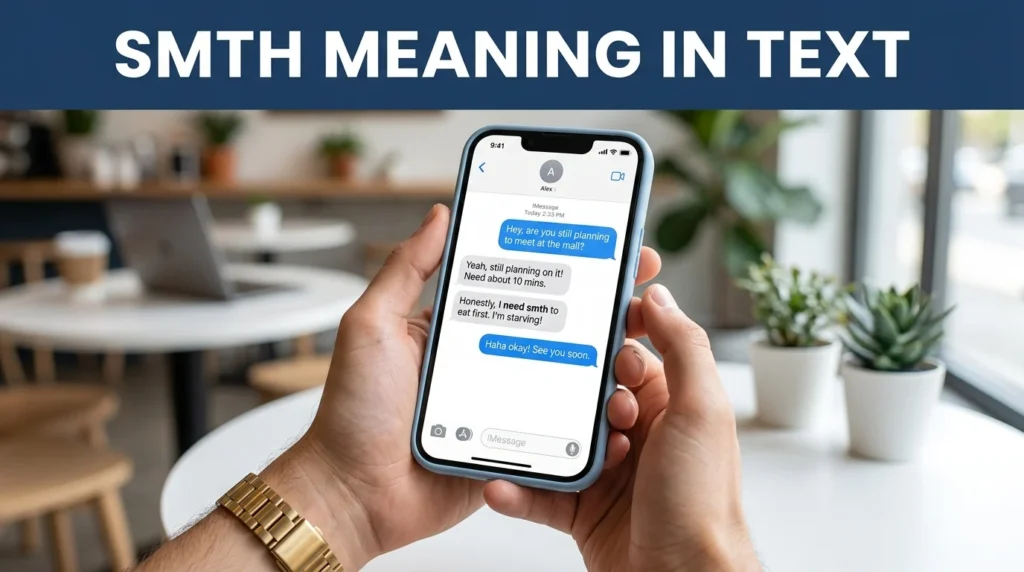 smth meaning in text
