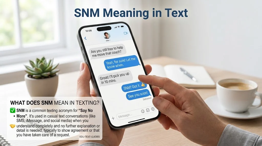 snm meaning in text