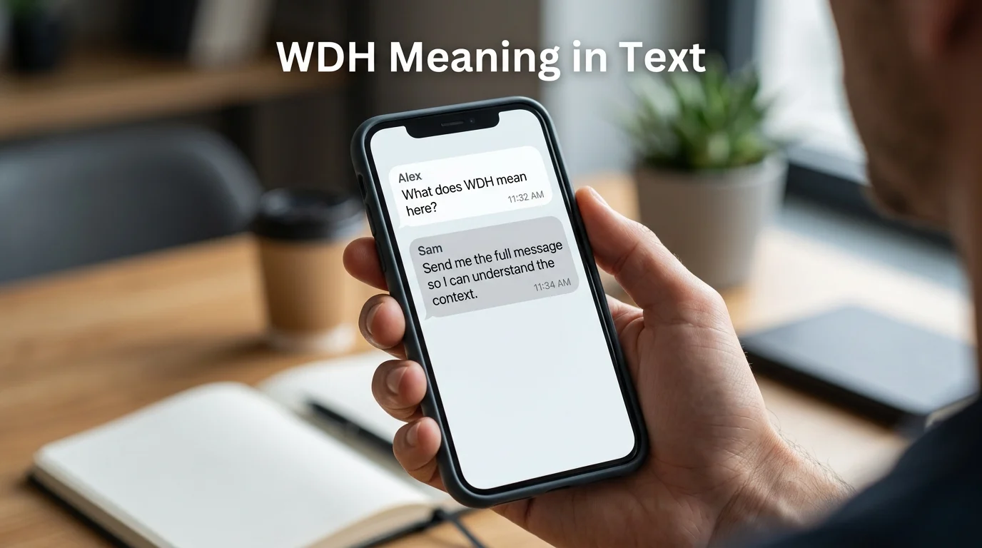 wdh meaning in text